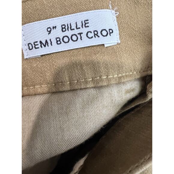 J.Crew 9" Billie Demi Boot Crop Jeans Women's Size 24 Mustard Cotton Blend - Picture 9 of 10